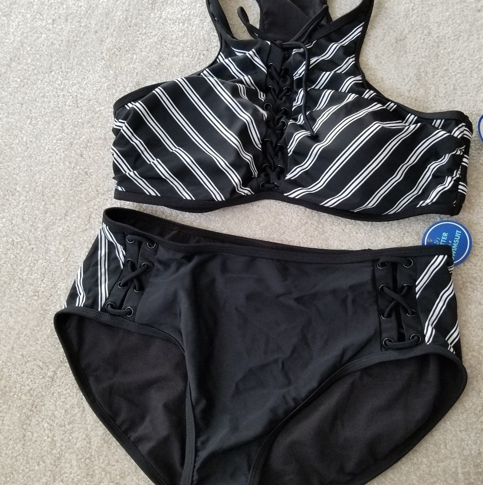 Striped bikini
